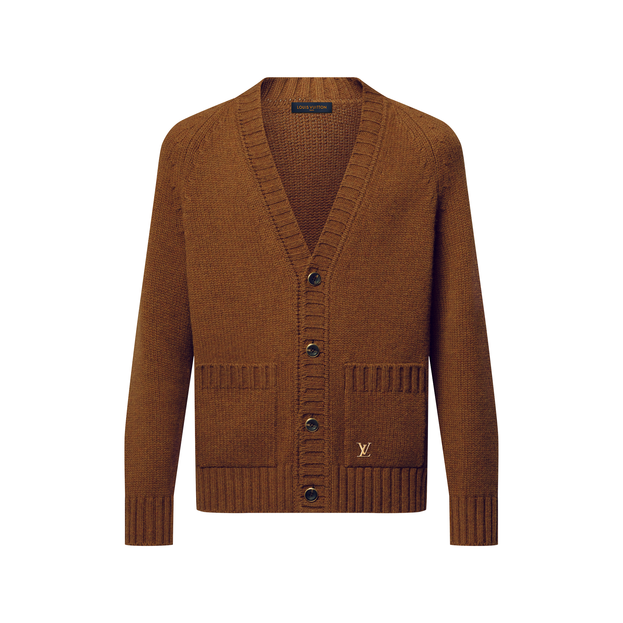 F*e様 Louis Vuitton ブラウン Vネックカーディガン　38 Cashmere Blend Cardigan - Ready-to-Wear | LOUIS VUITTON